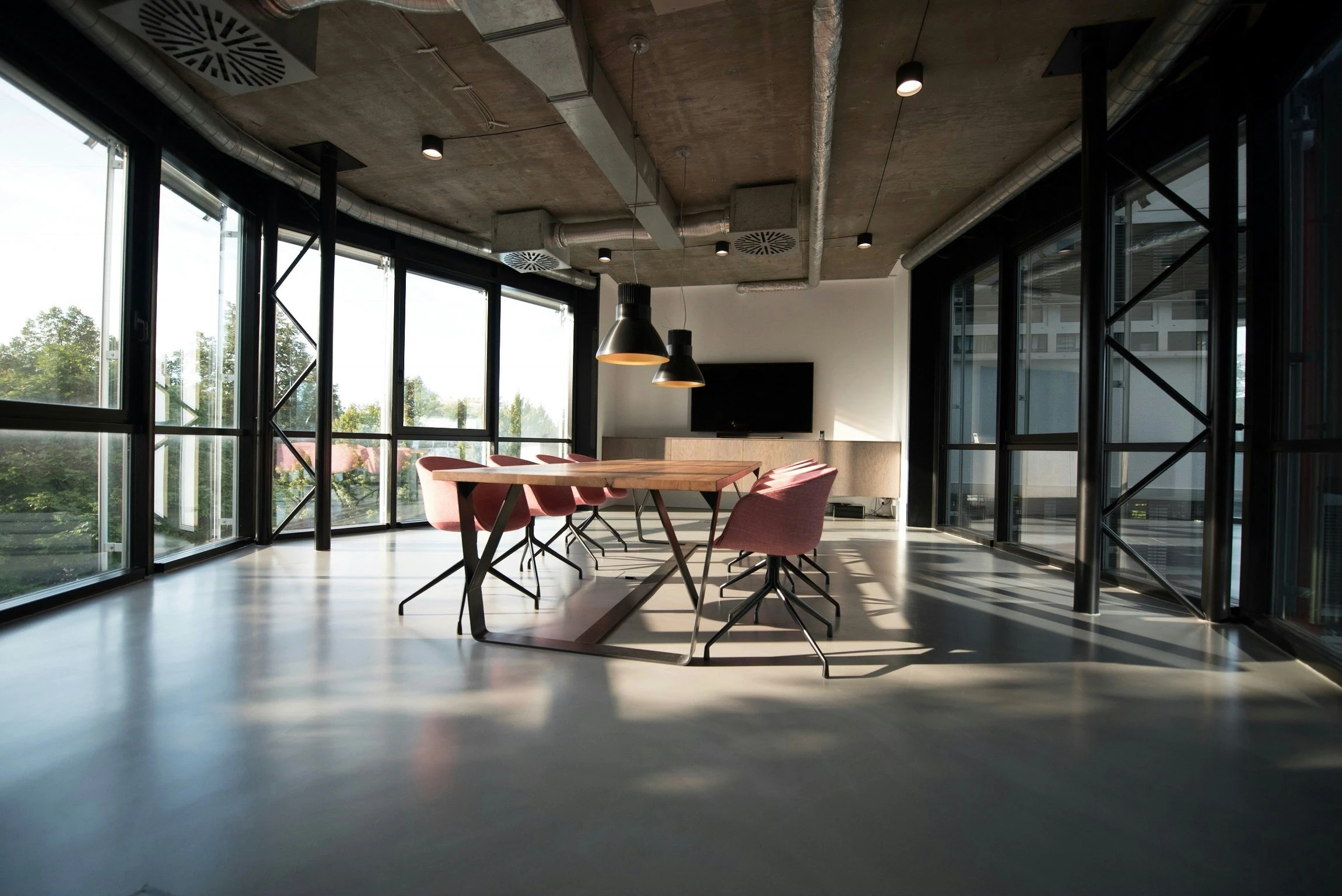Office interior reference selected for the Financing project presentation