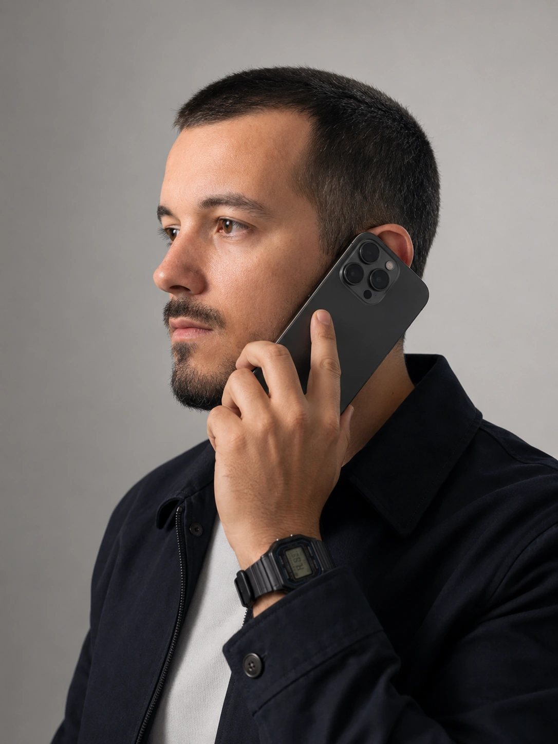 A professional speaking with a client by phone